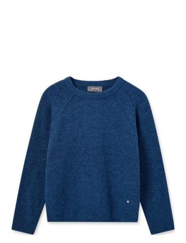 Mmtammy Thora Knit Tops Knitwear Jumpers Blue MOS MOSH