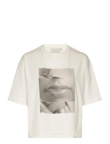 Cmmuse-Tee Tops T-shirts & Tops Short-sleeved Cream Copenhagen Muse