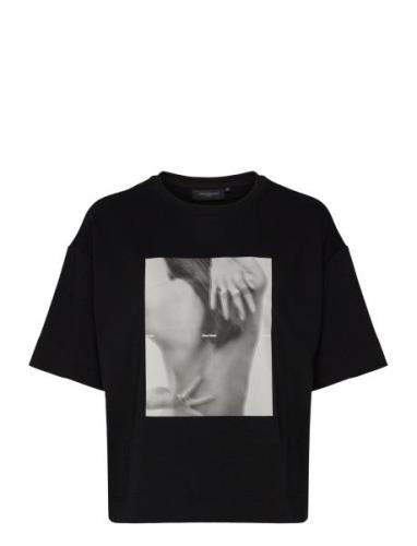 Cmmuse-Tee Tops T-shirts & Tops Short-sleeved Black Copenhagen Muse