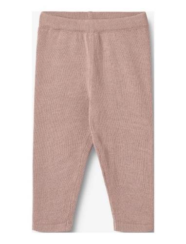 Knit Trousers Neel Bottoms Trousers Pink Wheat