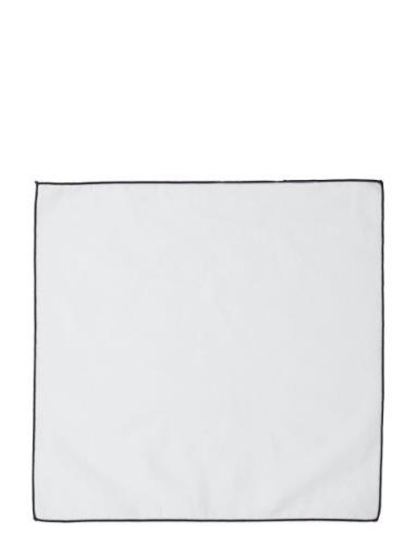 Hankie With Contrast Lommetørkle White Lindbergh Black