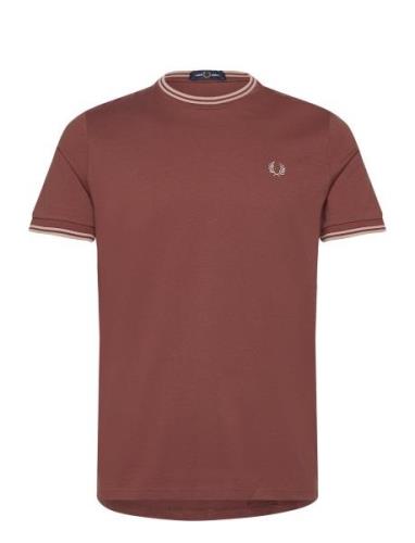 Twin Tipped T-Shirt Designers T-shirts Short-sleeved Burgundy Fred Per...