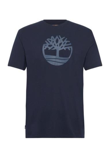 Kennebec River Tree Logo Short Sleeve Tee Dark Sapphire/Dark Denim Top...