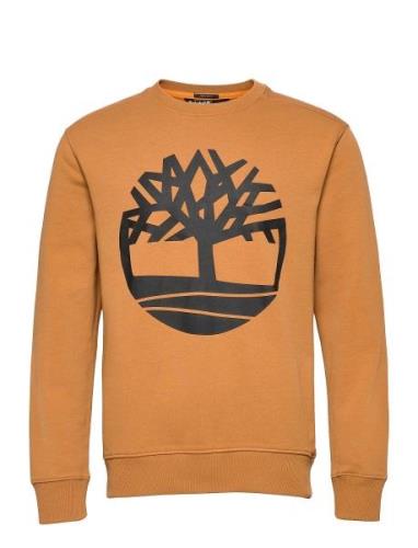 Kennebec River Tree Logo Crew Neck Sweatshirt Wheat Boot/Black Designe...