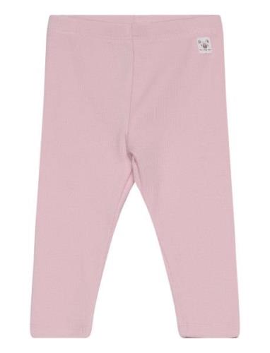 Printed Leggings Bottoms Leggings Pink Mango