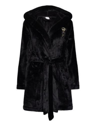 Hooded Robe Morgenkåpe Black Juicy Couture