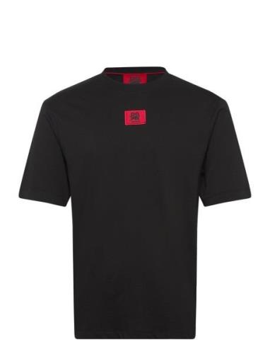 Drambok_Rb Tops T-shirts Short-sleeved Black HUGO