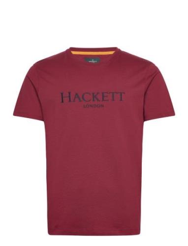 Heritage Classic Tee Tops T-shirts Short-sleeved Burgundy Hackett Lond...