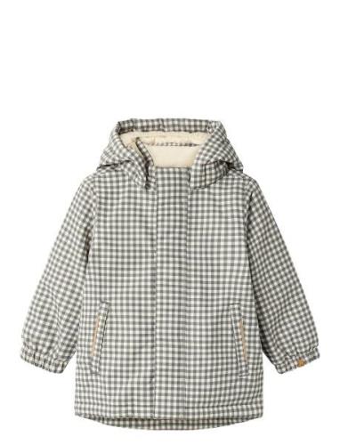 Nmmlasnow10 Jacket Aop 1Fo Lil Fôret Jakke Grey Lil'Atelier