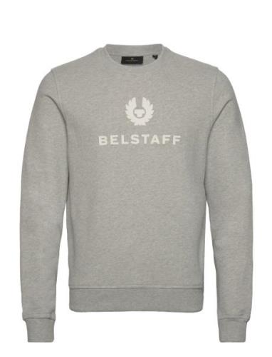 Belstaff Signature Crewneck Sweatshirt Tile Green Designers Sweat-shir...