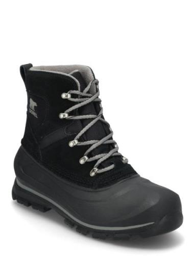 Buxton Lace Boot Wp Støvletter Med Snøring Black Sorel