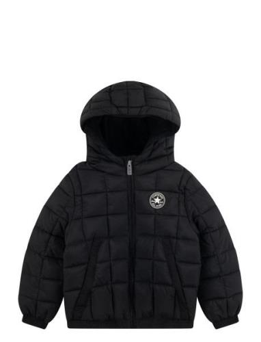 Converse Midweight Puffer Fôret Jakke Black Converse