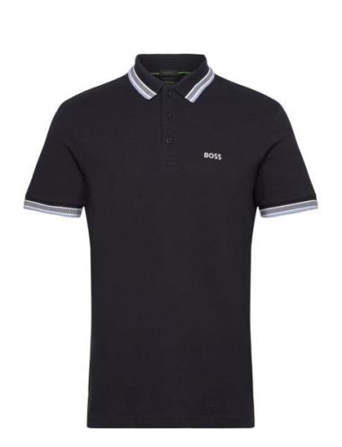 Paddy Sport Polos Short-sleeved Navy BOSS