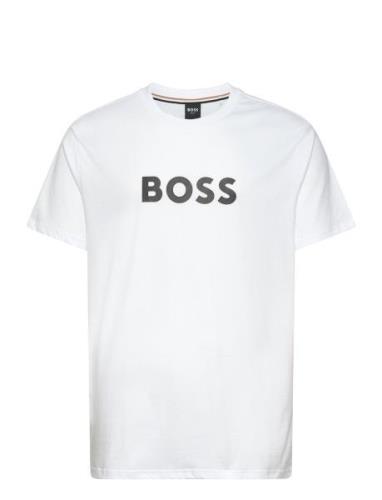 T-Shirt Rn Tops T-shirts Short-sleeved White BOSS