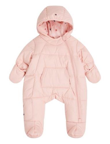 Tommy Solid Skisuit Outerwear Coveralls Snow-ski Coveralls & Sets Pink...