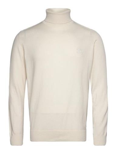 Inancona Roll Neck Tops Knitwear Turtlenecks Cream INDICODE