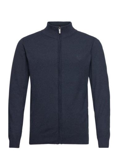 Inancona Full Zip Tops Knitwear Full Zip Jumpers Navy INDICODE