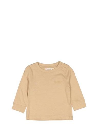 Ted B. Ls Tops T-shirts Long-sleeved T-shirts Beige MarMar Copenhagen