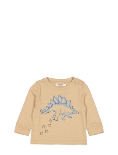 Ted B. Ls Tops T-shirts Long-sleeved T-shirts Beige MarMar Copenhagen