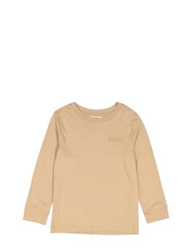 Ted Ls Tops T-shirts Long-sleeved T-shirts Beige MarMar Copenhagen