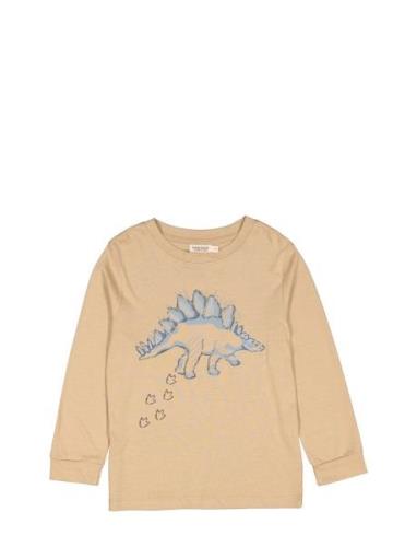 Ted Ls Tops T-shirts Long-sleeved T-shirts Beige MarMar Copenhagen