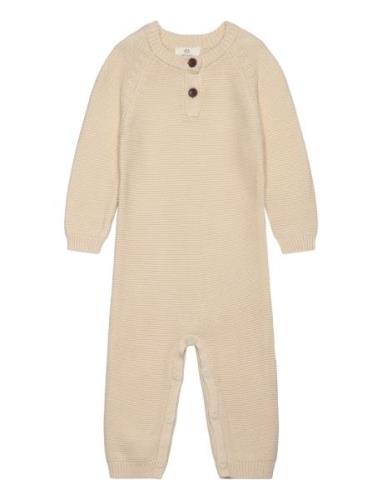 Classic Cotton Baby Full Body Langermet Bodysuit Beige Copenhagen Colo...