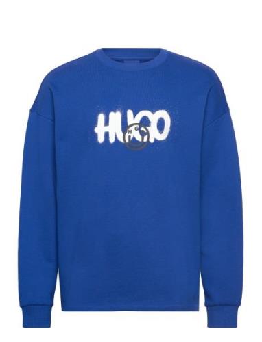 Nimaylong Tops Sweat-shirts & Hoodies Sweat-shirts Blue HUGO BLUE