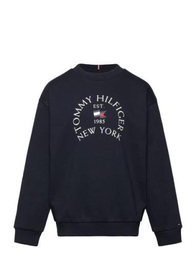 Nautical Arch Print Fleece Cn Tops Sweat-shirts & Hoodies Sweat-shirts...