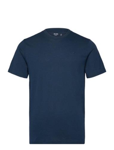 Hco. Guys Knits Tops T-shirts Short-sleeved Navy Hollister