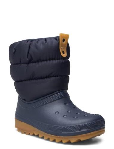 Classic Neo Puff Boot K Vinterstøvletter Pull On Navy Crocs