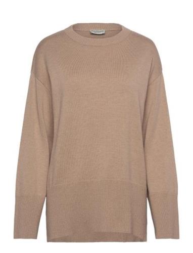 Bs Adalyn Knitwear Tops Knitwear Jumpers Beige Bruun & Stengade