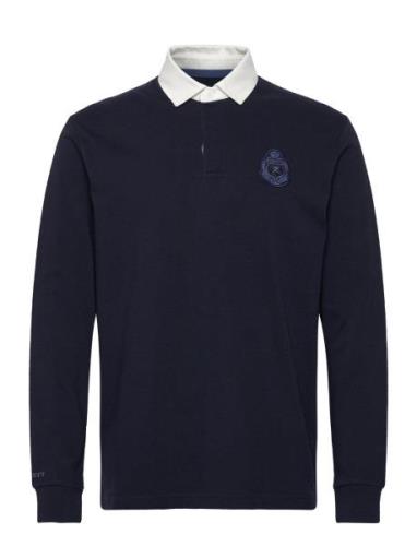 Heritage Rugby Tops Polos Long-sleeved Navy Hackett London