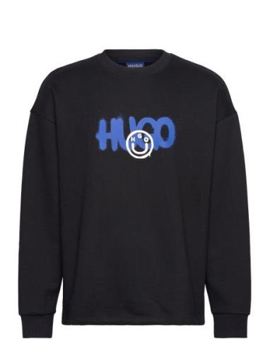 Nimaylong Tops Sweat-shirts & Hoodies Sweat-shirts Black HUGO BLUE