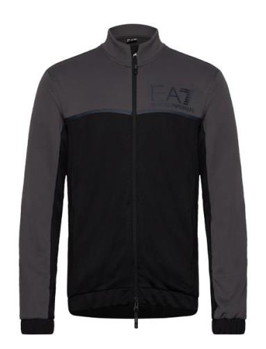 Tracksuit Tops Sweat-shirts & Hoodies Fleeces & Midlayers Black EA7