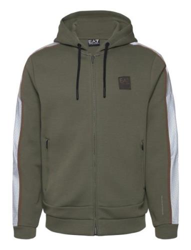 Sweatshirt Tops Sweat-shirts & Hoodies Hoodies Khaki Green EA7