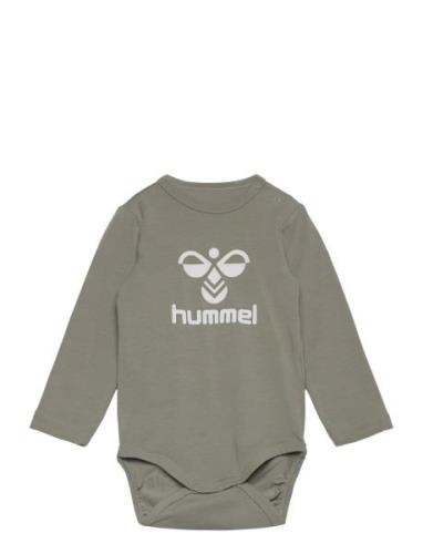 Hmlflips Body L/S Langermet Bodysuit Green Hummel