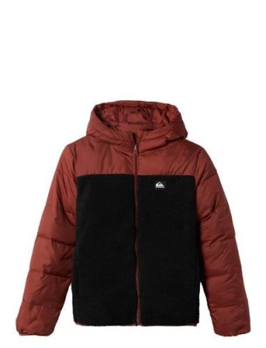 Scaly Reversible Youth Fôret Jakke Burgundy Quiksilver