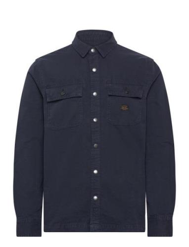 Canvas Workwear Overshirt Tops Overshirts Navy Superdry