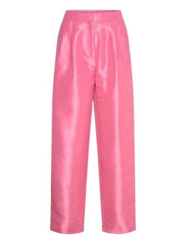 Crispy Pleated Pant Bottoms Trousers Suitpants Pink Stella Nova