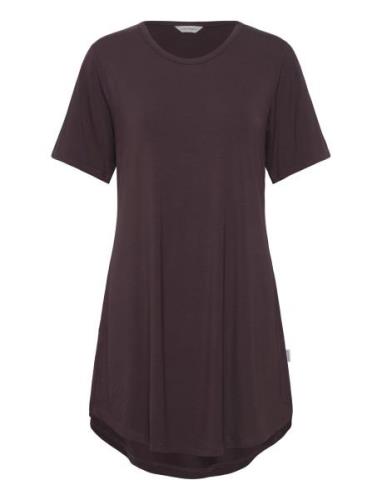 Bamboo Bigshirt Nattkjole Brown Lady Avenue