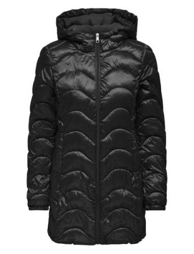 Carvega Wave Quilted Coat Otw Fôret Kåpe Black ONLY Carmakoma