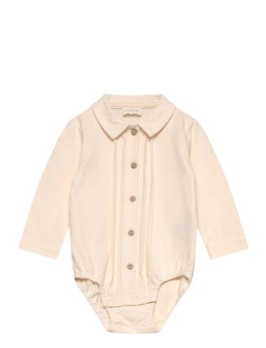 Body Shirt Ls Bodies Long-sleeved Cream Fixoni