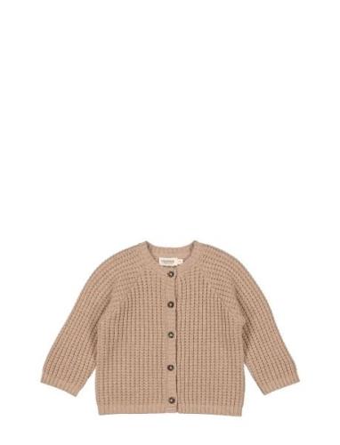 Taki Tops Knitwear Cardigans Beige MarMar Copenhagen