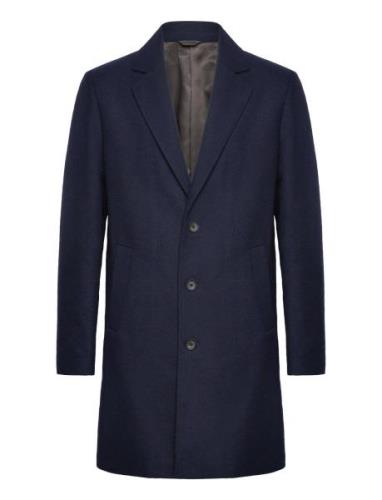 Jjeharrison Wool Coat Sn Ullfrakk Frakk Navy Jack & J S