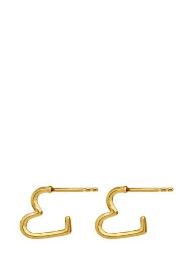 Laia Petite Earrings Øredobber Smykker Gold Maanesten