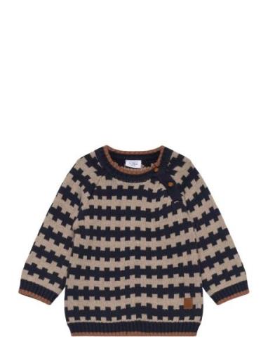 Hcpilou - Jumper Tops Knitwear Pullovers Navy Hust & Claire