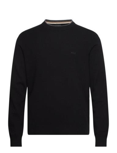 Ebacio Tops Knitwear Round Necks Black BOSS