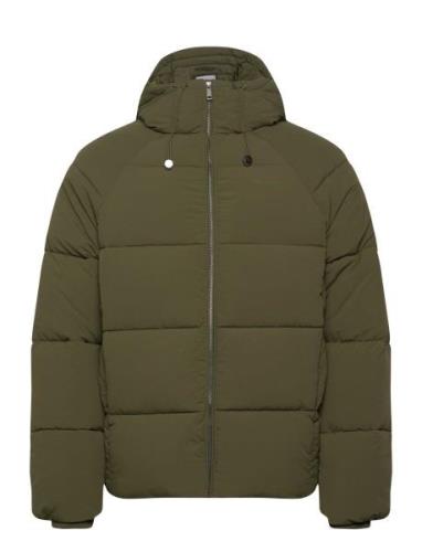 Relaxed Puffer Fôret Jakke Khaki Green Daily Paper