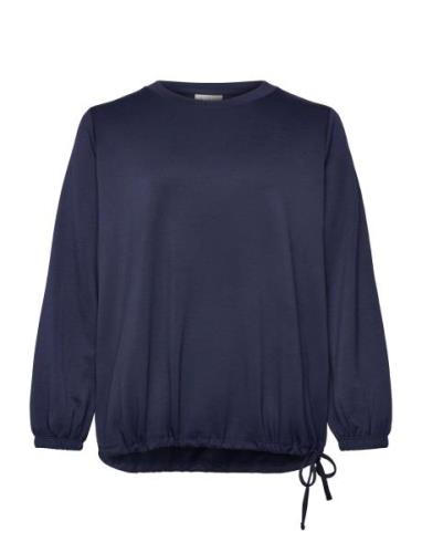 Wa-Sabina Tops Sweat-shirts & Hoodies Sweat-shirts Navy Wasabiconcept