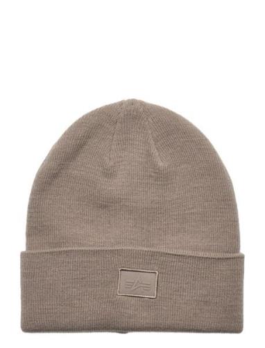 Essential Beanie Accessories Headwear Beanies Brown Alpha Industries